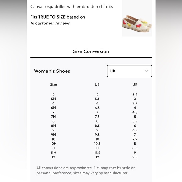 J.Crew Canvas Espadrilles Embroidered Fruit Flats Beige Womens 8.5 Summer Shoes - Picture 8 of 8